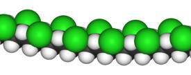 Πολυβινυλιδενοχλωρίδιο PVDC 1/2 Από πολυμερσμό του βινυλιδενοχλωρίου Σκληρό, κρυσταλλικό, αδιάλυτο στους περισσότερους διαλύτες Πολύ μικρή απορροφητικότητα νερού Η μεμβράνη του είναι