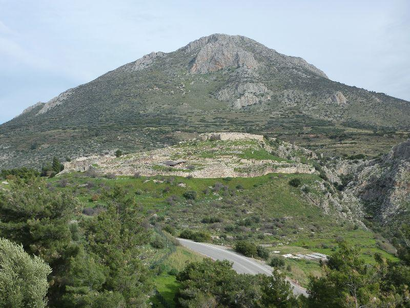 Η Ακρόπολις των Μυκηνών, από