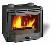 L-H-P 595x500x440 kg 115 Inserto 70 Ventilato Inserti a legna / Wood burning inserts / Insertables de leña / Εντοιχισμένα τζάκια ξύλου kw-m 12,3 kw-n 9,8 m 3 281 % 80 kg/h 3 Ø mm 160 Dim.