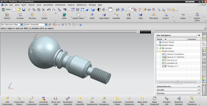 9. TVORBA CNC PROGRAMOV S VYUŽITÍM SYSTÉMU NX6 Softvér NX6 je komplexný CAD/CAM/CAE systém. Tento systém vznikol zlúčením dvoch softvérov, a to Unigraphics a I-DEAS.