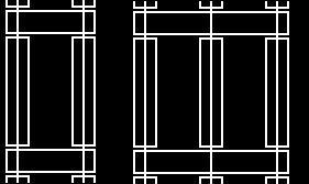 transformatoarele monofazate cu două coloane şi a doua cu trei coloane pentru transformatoarele trifazate În figura b este prezentată varianta în manta pentru cazul monofazat şi trifazat Această