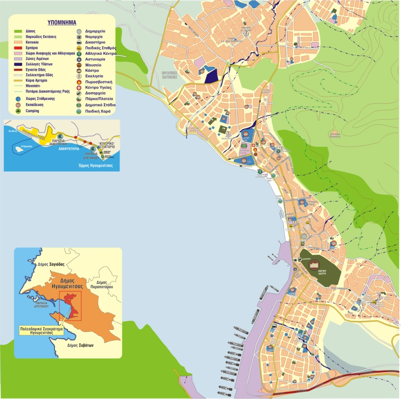 Η δόμηση στην περιοχή μελέτης είναι ιδιαίτερα ανεπτυγμένη εδώ και δεκαετίες, καθώς ο πληθυσμός του Δήμου Ηγουμενίτσας σύμφωνα με την Απογραφή Πληθυσμού του 2011 της Ελληνικής Στατιστικής Υπηρεσίας,