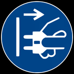 Το σύμβολο αυτό δείχνει την κατεύθυνση της περιστροφής. Πρόλογος πίνακα 3: Σύμβολα που χρησιμοποιούνται στη συσκευή φυγοκέντρησης xii