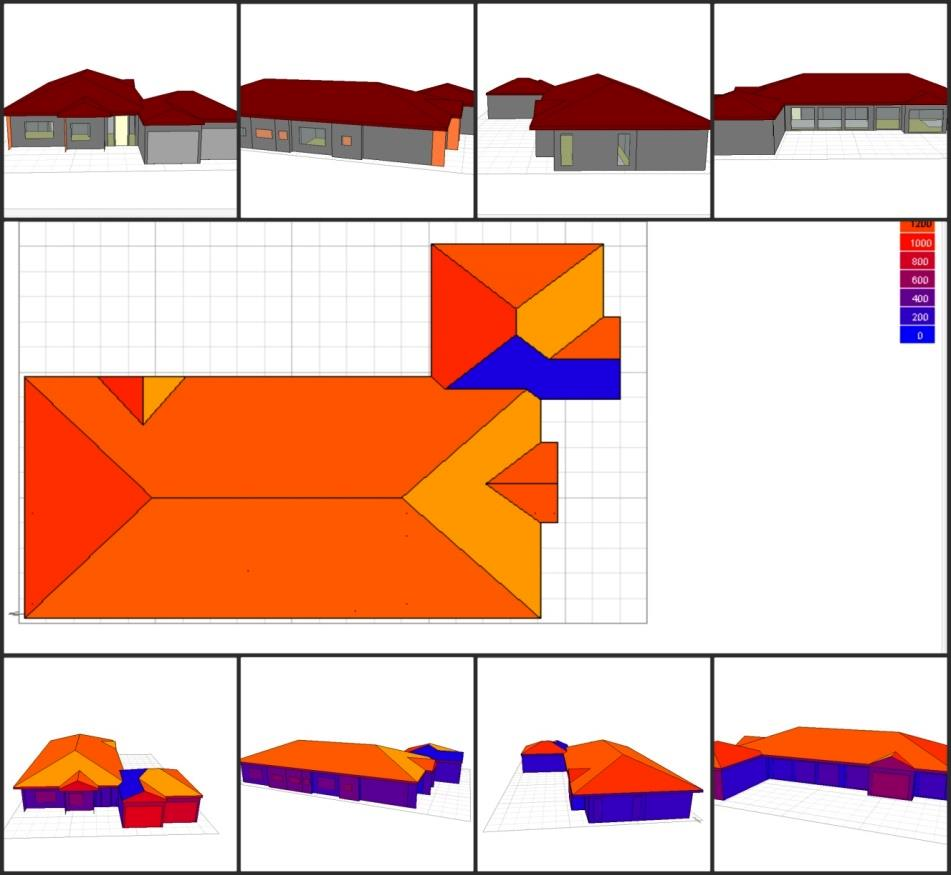 Κεφ. 3: Ενεργειακός Σχεδιασμός Μονοκατοικίας με τη βοήθεια Υπολογιστή Εικόνα 3.3. Απεικόνιση περιμετρικά του εξωτερικού της μονοκατοικίας.