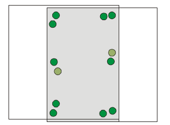 Εικόνα 25 : Η κατανομή των φωτοσταθερών σημείων σημείων ελέγχου Τον αριθμό των σημείων σύνδεσης Την κατανομή των σημείων