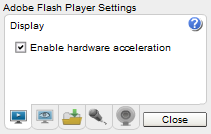 Μπορεί να ρυθμίστε την πρόσβαση του Flash Player στην κάμερα και το μικρόφωνό του.