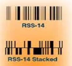 Μέρος Β: «Λειτουργική & Μηχανογραφική Οργάνωση Αποθηκών» 100 «Συστήματα Bar Code & RF Τερματικών Συμβολογία RSS (Reduced Space Symbology) Η συμβολογία αυτή ανήκει στην ευρύτερη κατηγορία των