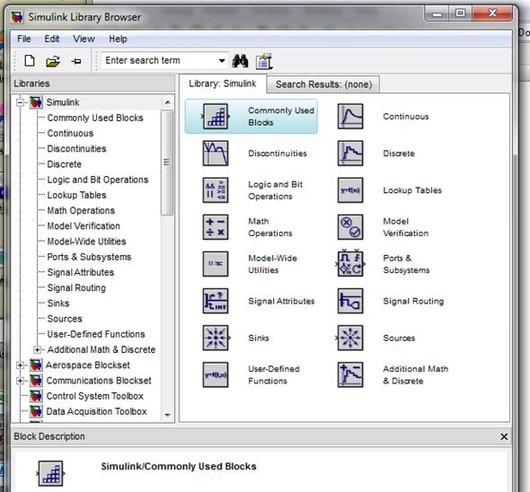 Simulink libraries browser_1 Εικόνα 1: