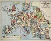 In these examples of Canistris's maps the physical geography is adapted somewhat to animal and human forms - the image of a king conforms to the