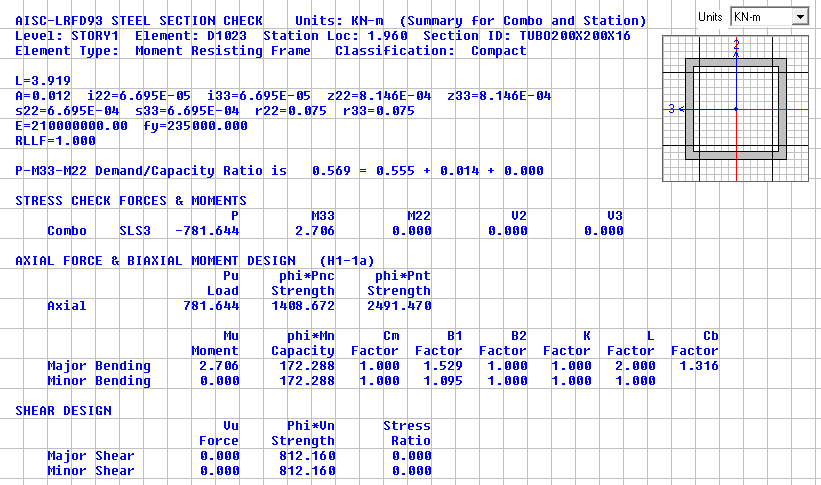 109 4.3.9 Οριζόντιοι Σύνδεσμοι Δυσκαμψίας Επιλέχθηκε διατομή TUBO140 140 16.