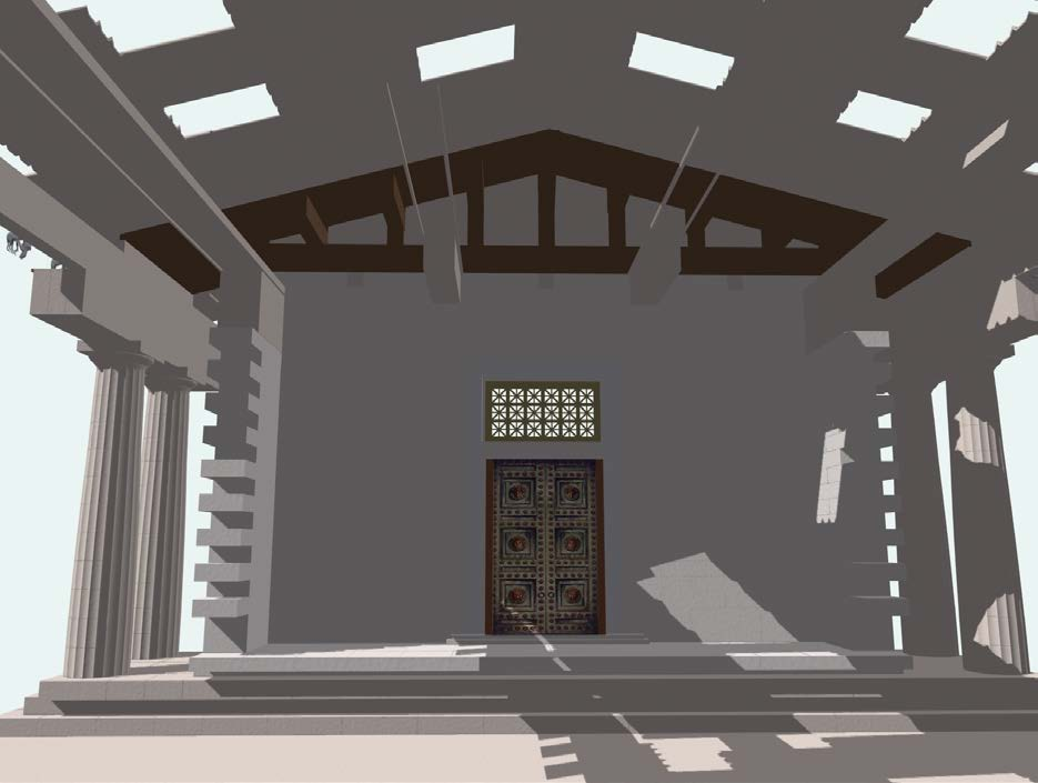 Εσωτερικό ναού (σχέδιο 3dsMax
