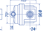 / Παλµοί ανά λίτρα/us Gal. 112 / 424 Max.