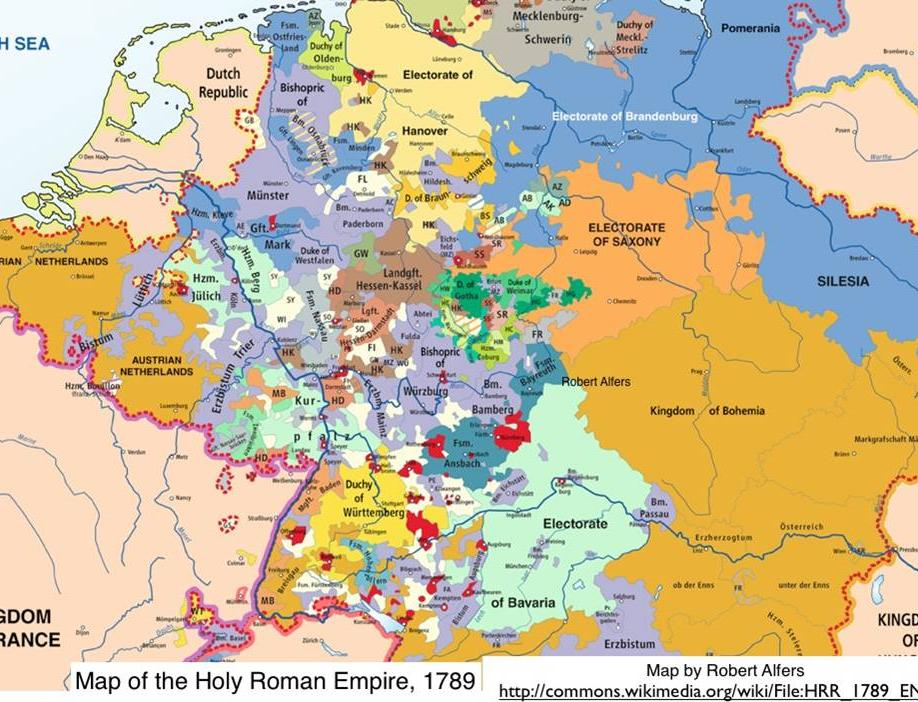 Πολιτική διαίρεση Γερμανίας Map of the Holy Roman Empire, 1789 Map by Robert Alfers
