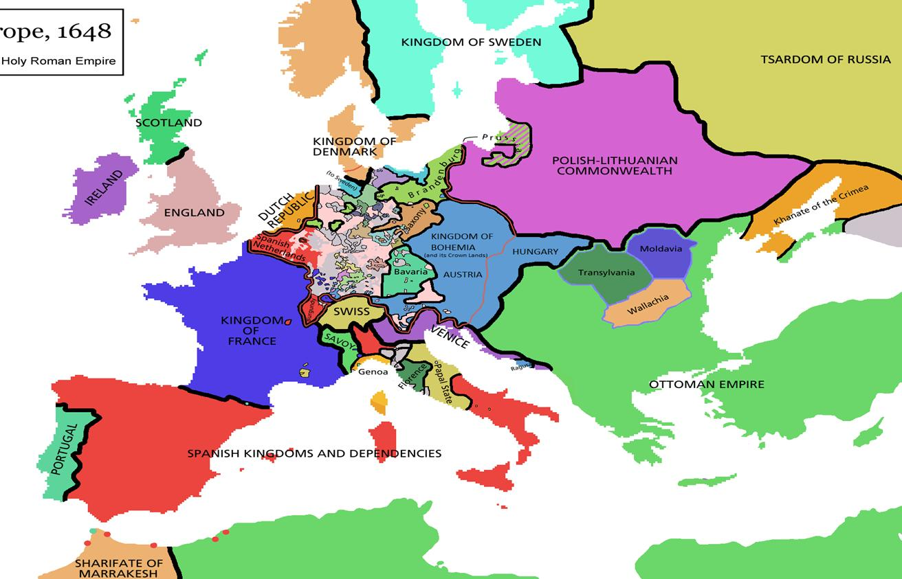 Europe, 1648. Holy Roman Empire Ευρώπη, 1648. Πηγή: http://commons.