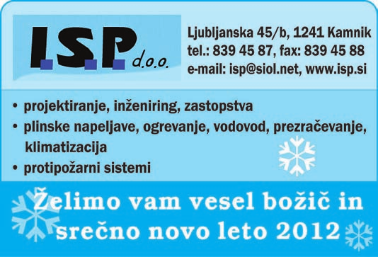 00 Silvestrovanje z ansamblom Trio pica Slovesno ob 50-letnici MedobËinskega muzeja Kamnik Slavnostni nagovor æupana Marjana arca Nova stalna razstava Odsevi kamniπkih tisoëletij Liraπi navduπili z