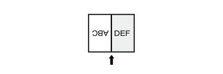 Για μια κάρτα με κατακόρυφο προσανατολισμό, η εικόνα είναι προσανατολισμένη με τρόπο ώστε οι δύο πλευρές να έχουν αντίθετη κατεύθυνση.