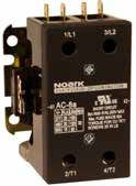 Definite Purpose Contactors Ex9CK 25A Auxiliary contacts for 3 pole only; see page C69 for part numbers Certifications IEC/EN 60947-4-1 All 3 and 4 poles available with enclosed coils and a screw