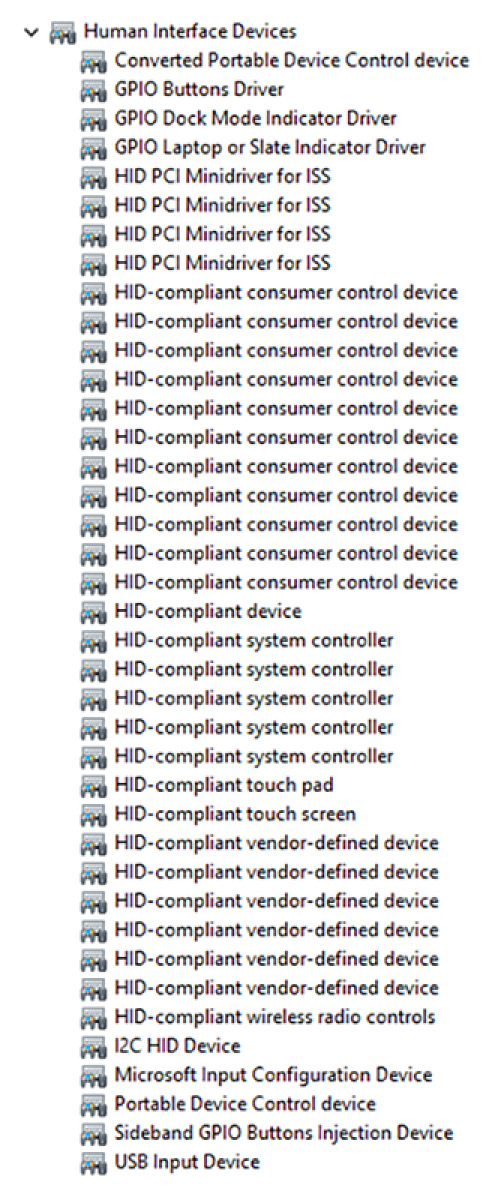 Πρόγραμμα οδήγησης Intel Serial IO Μέσω της επιλογής Device Manager (Διαχείριση