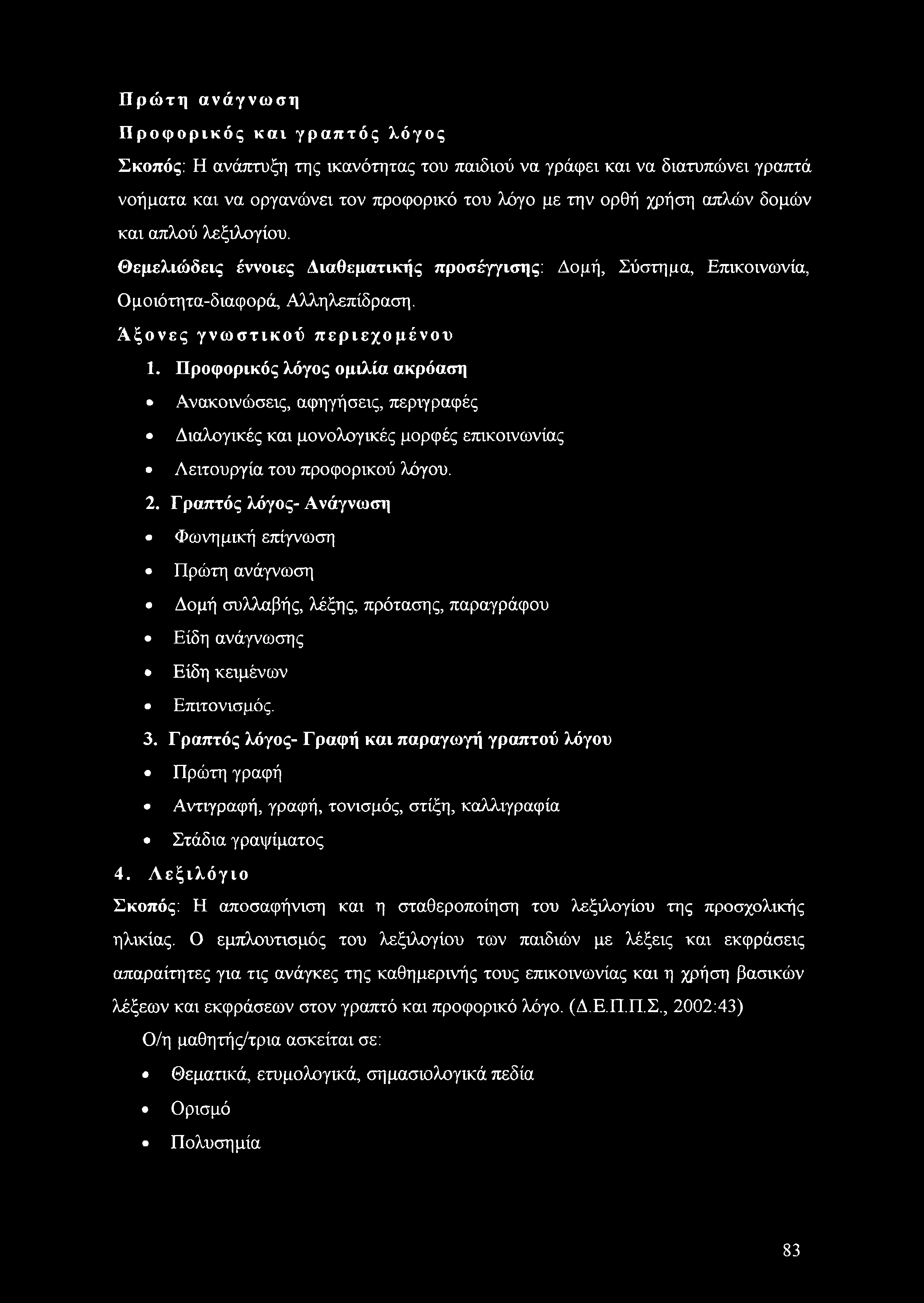Προφορικός λόγος ομιλία ακρόαση Ανακοινώσεις, αφηγήσεις, περιγραφές Διαλογικές και μονολογικές μορφές επικοινωνίας Λειτουργία του προφορικού λόγου. 2.