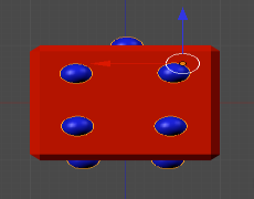 επαναληφθεί για να σχηματιστεί ο αριθμός 5 (πέντε κουκκίδες) στη δεξιά επιφάνεια του ζαριού, πάλι με το  Η ίδια διαδικασία πρέπει να επαναληφθεί για να σχηματιστεί ο αριθμός 6