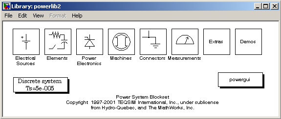 την ανάλυση συστηµάτων ισχύος, PowerSys. Το εργαλείο PowerSys είναι µια πλήρης βιβλιοθήκη µοντέλων των συνιστωσών ενός συστήµατος ισχύος.