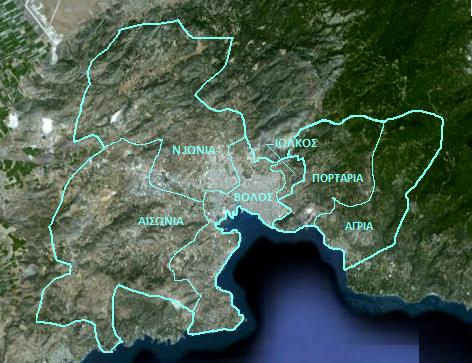 4.2 Η Κοινωνικο-οικονομική ταυτότητα του Βόλου Το Πολεοδομικό Συγκρότημα Βόλου (Π.Σ.Β) διοικητικά ανήκει στον ομώνυμο Καλλικρατικό Δήμο.