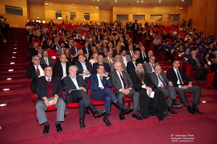 Στον χαιρετισμό του, ο Σεβασμιότατος ανέφερε: «το σύνθημα που χαρακτηρίζει τον κ. Β. Κορκίδη είναι το "επιχειρείν" μετ επιστημοσύνης, αλλά ταυτόχρονα και με ανθρωπιά.
