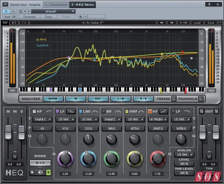 Εικόνα 9.3: H-EQ Στη συνέχεια εισάγαμε έναν multiband compressor.