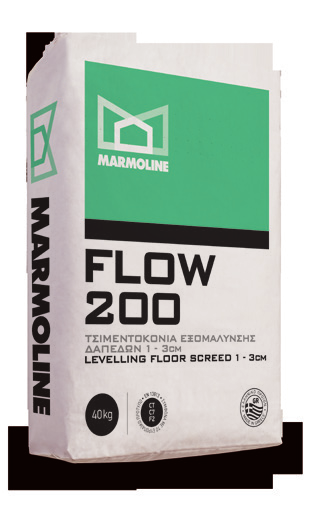 FLOW 200 ΤΣΙΜΕΝΤΟΚΟΝΙΑ ΕΞΟΜΑΛΥΝΣΗΣ ΑΠΕ ΩΝ 1-3 cm Γεµίσµατα και εξοµάλυνση δαπέδων µικρού πάχους. Περιγραφή.