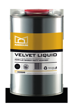 VELVET LIQUID ΑΚΡΥΛΙΚΟ ΒΕΡΝΙΚΙ ΕΜΠΟΤΙΣΜΟΥ Αναδεικνύει τα φυσικά χρώµατα της πατητής τσιµεντοκονίας και της πέτρας. Περιγραφή.