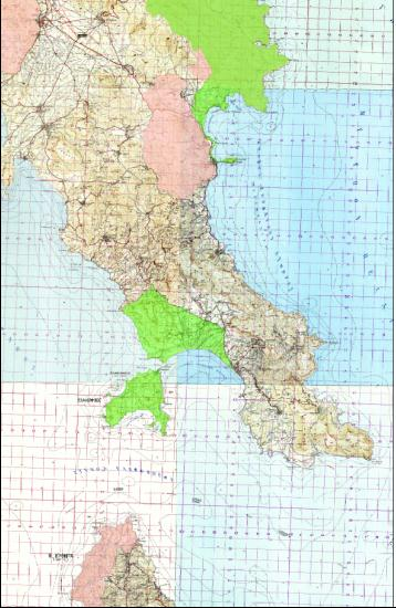 Το σημείο προσαιγιάλωσης στην Πελοπόννησο που είχε προσδιοριστεί στην αρχική διερεύνηση τη δεκαετία του 80, χρήζει επανεξέτασης, δεδομένου ότι περιοχές πλησίον και βορειότερα της Μονεμβασίας