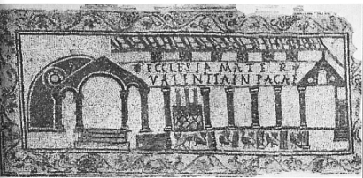 Πομπηίας και μία αναπαράσταση βασιλικής από μωσαϊκό δάπεδο της Θάβρακας και χρονολογείται στον 4 ο αιώνα.