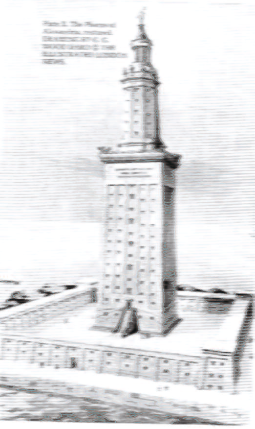 4 μέτρα, ο Φάρος είχε τόσο ύψος όσο ένα κτίριο 35 φορές ψηλότερο από αυτό! Τα υλικά για την κατασκευή του ήταν ο λευκόλιθος και ο γρανίτης, γνωστός για την σκληρότητα και τη στερεότητά του.
