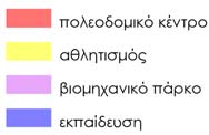 Λιπασμάτων: β) ένας μικρός Αθλητικός Πυρήνας, ένας χώρος Εκπαίδευσης και δύο Οικοδομικά Τετράγωνα