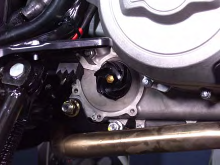 Fit the rod and screw it on the rotor shaft. Warning: the shaft has an anticlockwise thread. Screw by hand as far as it will go.