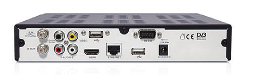 Επίσης, έχουμε ένα tuner D- VB-S2 (με loop out), 3 θύρες USB 2.