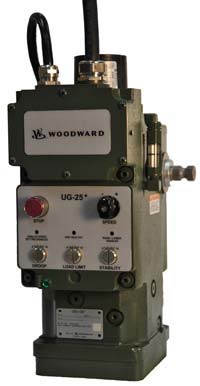 ΕΙΚΟΝΑ 2.2: Υδραυλικός ρυθμιστής στροφών WOODWARD τύπου UG-25 Το τελευταίο αυτό ανεπιθύμητο χαρακτηριστικό πρέπει να αφαιρεθεί, για να έχει ο ρυθμιστής πρακτική εφαρμογή.