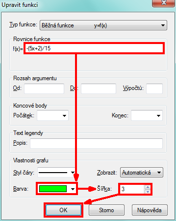 Tabuľka 10 Postup riešenia úlohy č. 1 s využitím programu Graph Krok Náhľad v programe Graph Použité nástroje Postup 1.