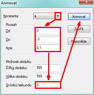 Tabuľka 18 Postup vytvorenia animácie s využitím programu Graph Krok Náhľad v programe Graph Použité nástroje Postup 1.
