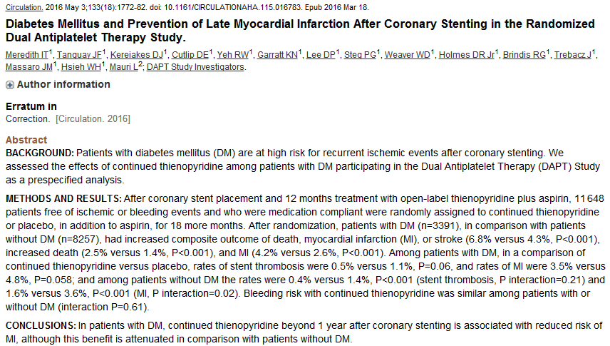 DAPT trial