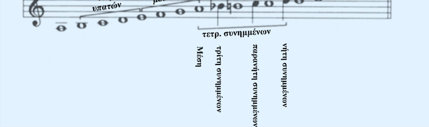 Το Τέλειον Μείζον Αμετάβολον Σύστημα Πλέον των τεσσάρων τετραχόρδων του Τελείου Μείζονος Συστήματος τούτο εμπεριέχει και πέμπτον τετράχορδον Συνημμένον τῇ Μέσῃ.