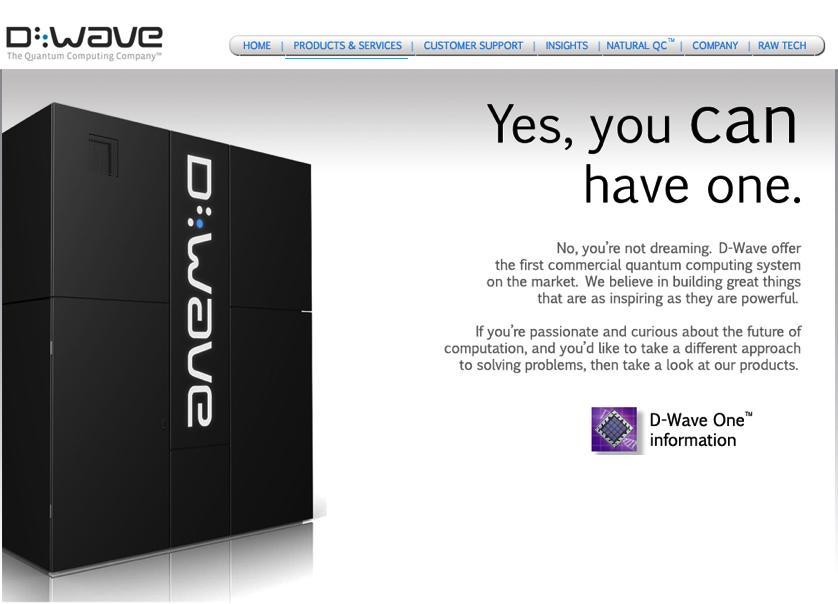 D-Wave One D-Wave Systems