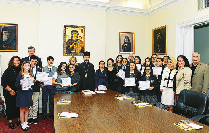Demetrios School of Astoria was the finalist. Anastasia Michialis, an 8 th grade student of the Greek American Institute in the Bronx was the runner-up. The winning word was hygiene.