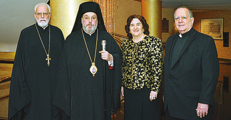 JANUARY 2017 17 Metropolis News Archdiocesan Institutions Holy Apostles Church photo Fr. George Alexson, Metropolitan Evangelos, Presvytera Joanna Alexson and Fr.