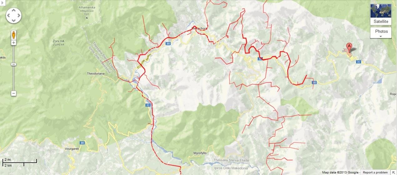 Εικόνα 4:30 Ρολιτικόσ χάρτησ με  105 Σ ε