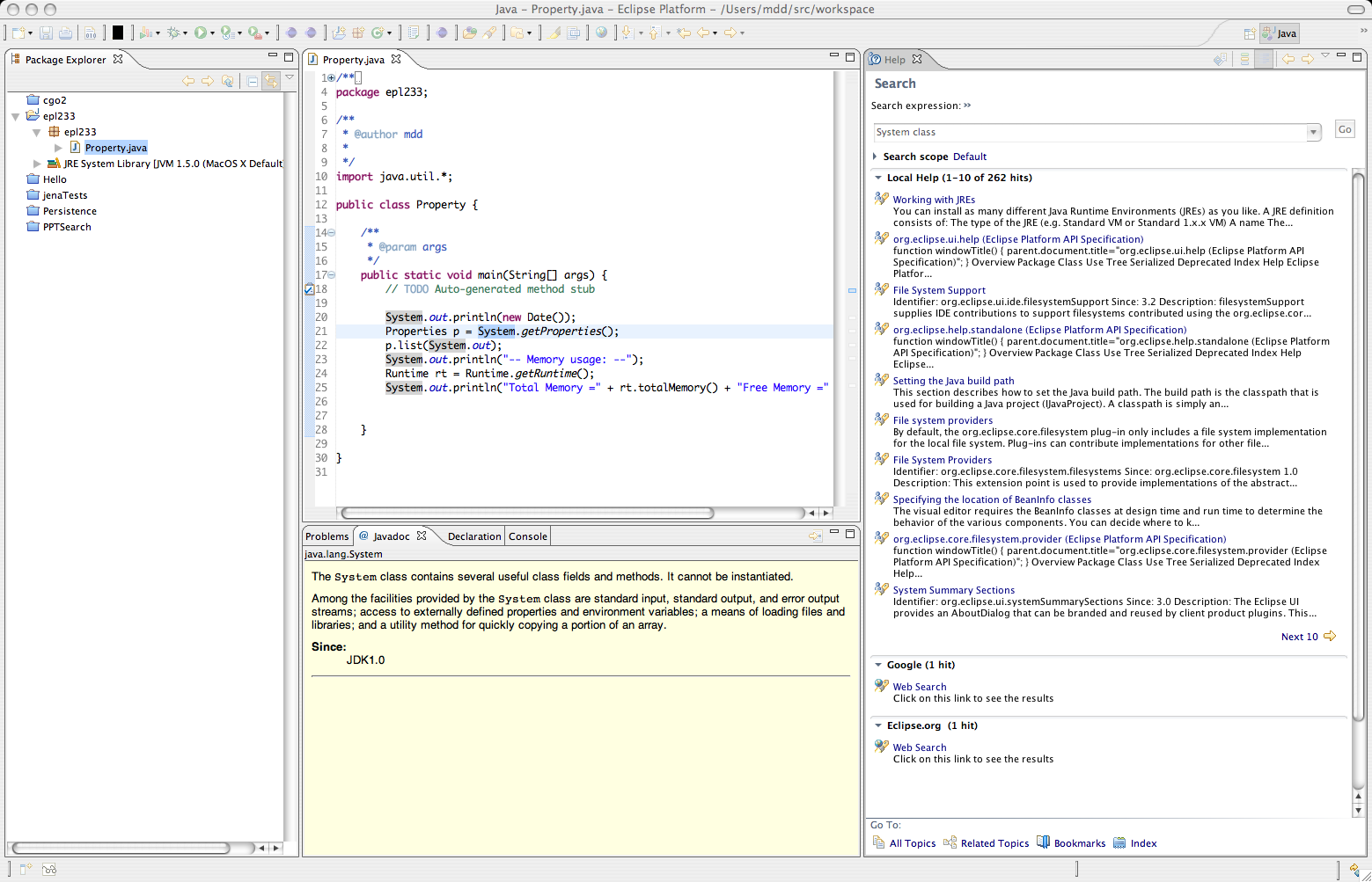 The Default Package All the classes i the curret directory belog to a uamed package called the default package As log as the curret directory (.