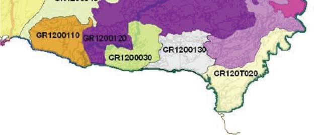 περιοχή, το GR 1200140 ταξινομείται ως δευτερεύων υδατικό σύστημα τοπικής σημασίας και χαμηλής παραγωγικότητας Όπως αναφέρεται στην εγκεκριμένη ΜΠΚΕ, τα υπόγεια υδατικά συστήματα στην ευρύτερη
