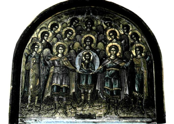 Αυτός είναι ο λόγος που στη βυζαντινή τέχνη εικονίζεται στη γύρω ζώνη κάτω από τον Παντοκράτορα του τρούλου η ουράνια Θεία Λειτουργία (βλ. εικόνα στη σελ. 68).