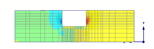 Παραμετρικές αναλύσεις υπό τριδιάστατες συνθήκες 108 Οριζόντιες μετατοπίσεις προσομοιώματος Β Στο παρακάτω σχήμα φαίνονται οι οριζόντιες παραμορφώσεις στις τομές ΑΑ και ΒΒ για την περίπτωση