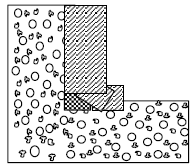 Σχέδιο 1. Επεξεργασία αρμών κατασκευής. Εφαρμογή ξηρού κονιάματος THOROSEAL CPB 1 σε αρμούς κατασκευής Υδαρές κονίαμα THOROSEAL CPB 1 σε κάθετους αρμούς κατασκευής Σχέδιο 2.